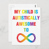 Carte Postale My Child Autistically (Devant / Derrière)