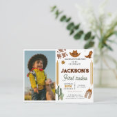 Carte Postale My First Rodeo Cowboy photo 1er anniversaire (Debout devant)