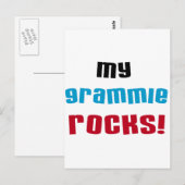Carte Postale My Grammie Rocks T-shirts et cadeaux (Devant / Derrière)