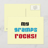 Carte Postale My Gramps Rocks T-shirts et cadeaux (Devant / Derrière)