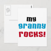 Carte Postale My Granny Rocks T-shirts et cadeaux (Devant / Derrière)