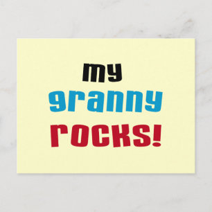 Carte Postale My Granny Rocks T-shirts et cadeaux