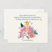 Carte Postale My Lungs Smile When We Think of You (Devant / Derrière)