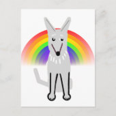 Carte Postale My Moon Dog and Rainbow, (Devant)