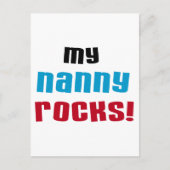 Carte Postale My Nanny Rocks T-shirts et cadeaux (Devant)