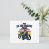 Carte Postale My retirement plan motorcycling (Debout devant)