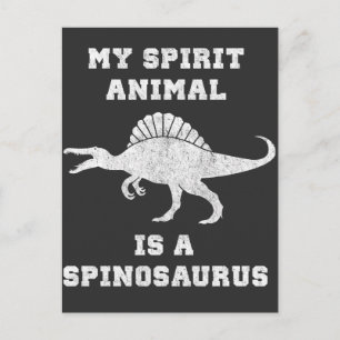 Carte Postale My Spirit Animal est un Spinosaurus Dinosaur Cadea