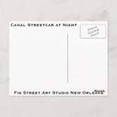 Carte Postale My Streetcar Ride, Nouvelle-Orléans (Dos)