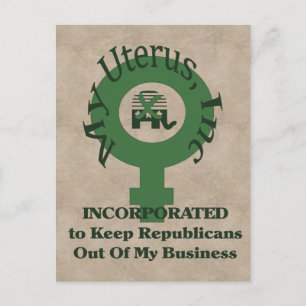 Carte Postale My Uterus, Inc