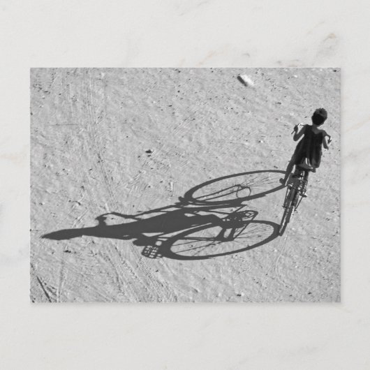 Carte Postale Myamar, Bagan, Jeune garçon faisant du vélo énorme (Devant)