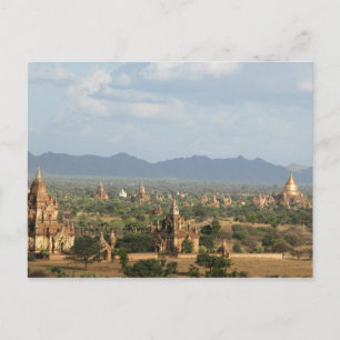 Carte Postale Myanmar, Bagan, Temple emballé plaine de Bagan et
