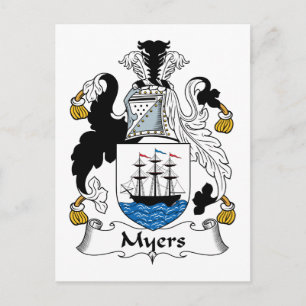 Carte Postale Myers Family Crest