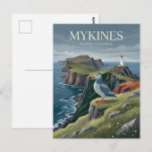 Carte Postale Mykines Îles Féroé (Devant / Derrière)