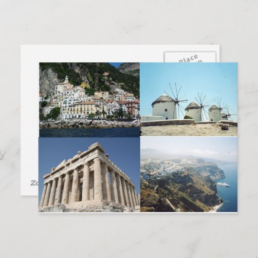 carte postale mykonos (Devant / Derrière)