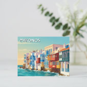 Carte Postale Mykonos Grèce Îles grecques (Debout devant)
