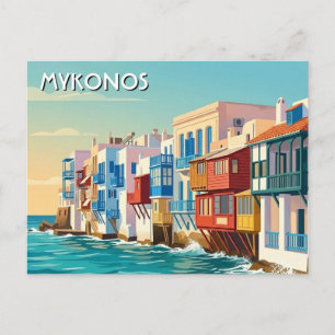 Carte Postale Mykonos Grèce Îles grecques