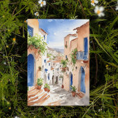 Carte postale Mykonos Grèce Watercolor