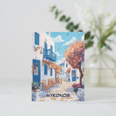 Carte Postale Mykonos Streets Travel (Debout devant)