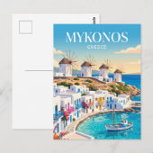 Carte Postale Mykonos Town Grèce (Devant / Derrière)