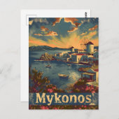Carte Postale Mykonos Vintage (Devant / Derrière)
