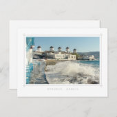 Carte postale Mykonos Windmills (Devant / Derrière)