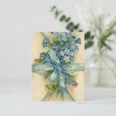 Carte Postale myosotis (Debout devant)