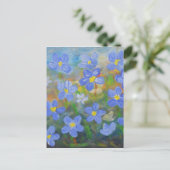 Carte Postale myosotis (Debout devant)