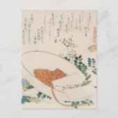Carte Postale Myriad Grasses Shell par Hokusai (Devant)