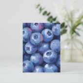 Carte Postale Myrtilles | Aquarelle de fruits peints (Debout devant)