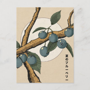 Carte Postale Myrtilles japonaises