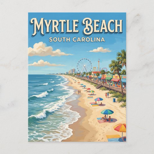 Carte Postale Myrtle Beach (Devant)