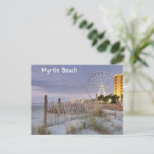 Carte postale Myrtle Beach South Carolina Bord de (Debout devant)