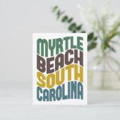 Carte Postale Myrtle Beach South Carolina Retro Wave (Debout devant)