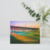 Carte Postale Myrtle Beach, Sunset en Caroline du Sud au quai (Debout devant)