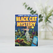 Carte Postale Mystère du chat noir 1 (Debout devant)