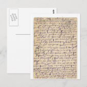 Carte postale mystérieuse (yiddish?) 1902 (Devant / Derrière)