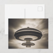 Carte Postale Mystérieux vaisseau spatial Alien UFO (Devant / Derrière)