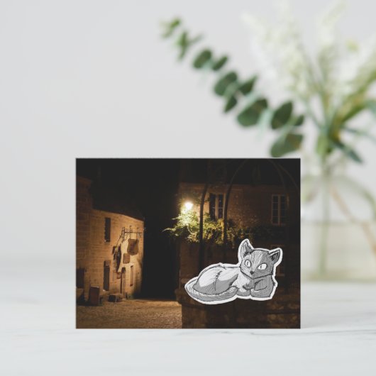 Carte Postale Mysterious Cat (Debout devant)