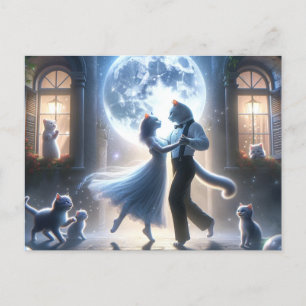 Carte Postale Mystic Kitty Dancing