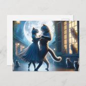 Carte Postale Mystic Kitty Dancing 2 (Devant / Derrière)