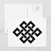 Carte Postale Mystic Knot - B&W 2 (Devant / Derrière)