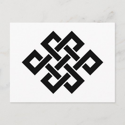 Carte Postale Mystic Knot - B&W 2 (Devant)