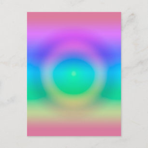 Carte Postale Mystic Rainbow Eye Ombre