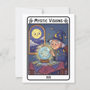 Carte Postale Mystic Visions - Fortune Teller avec Crystal Ball