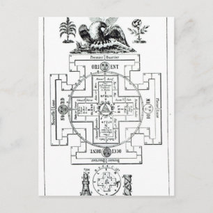 Carte Postale Mystical diagram of Solomon's