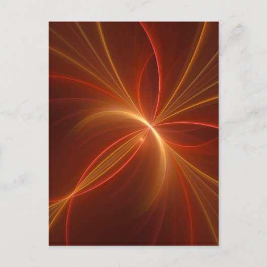 Carte Postale Mystique Abstrait Fractal Art Moderne Couleurs cha (Devant)