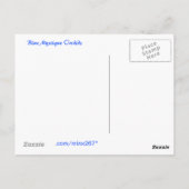 Carte postale mystique bleue d'orchidées (Dos)