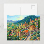 Carte Postale Mystra Grèce (Devant / Derrière)