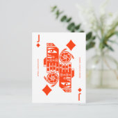 Carte Postale Mythe Mammon Valet de Carreaux (Debout devant)