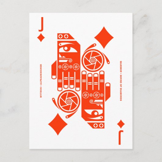 Carte Postale Mythe Mammon Valet de Carreaux (Devant)